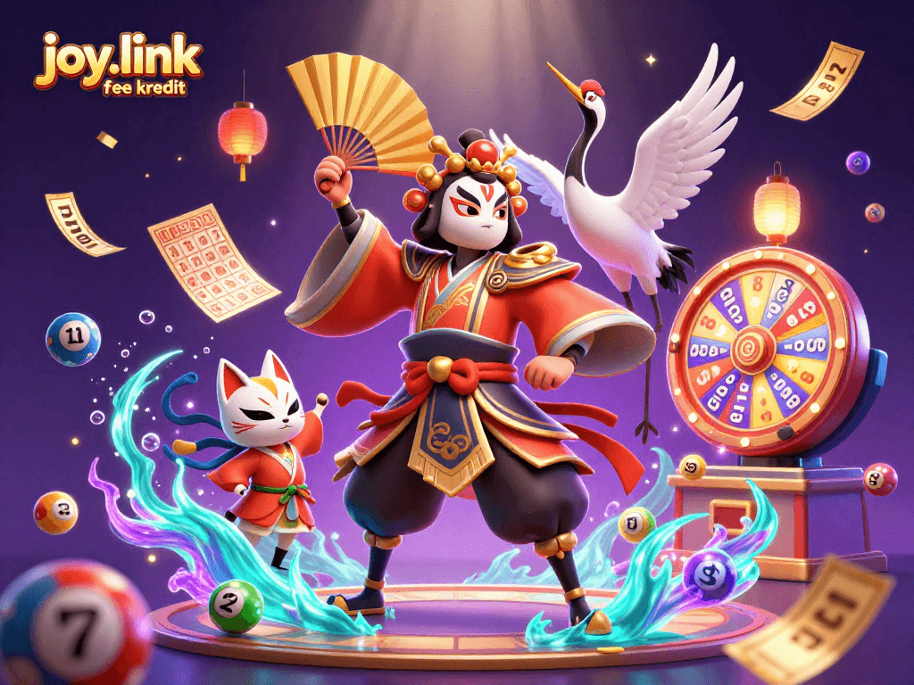 Engage with joy.link free kredit as a vibrant lottery scene comes alive with dynamic elements.