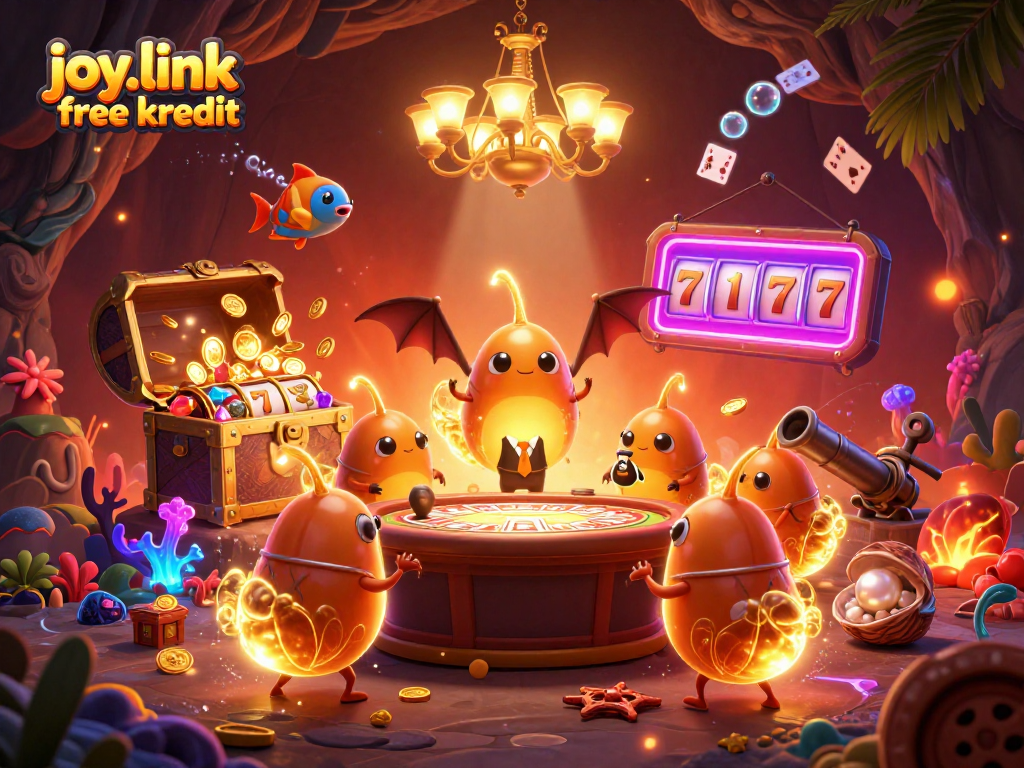 Experience joy.link free kredit with vibrant casino glowworms lighting up a thrilling gaming adventure.